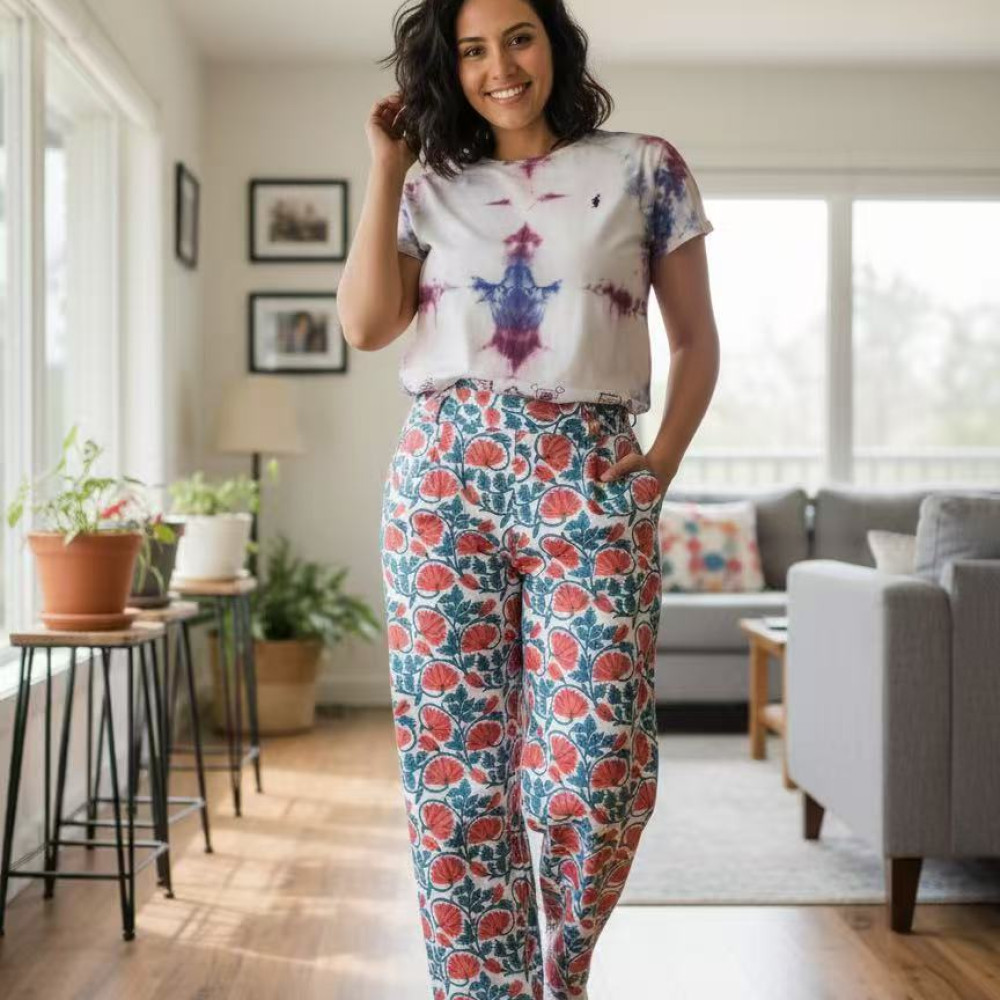 Tie dye T-shirt  & cotton pants